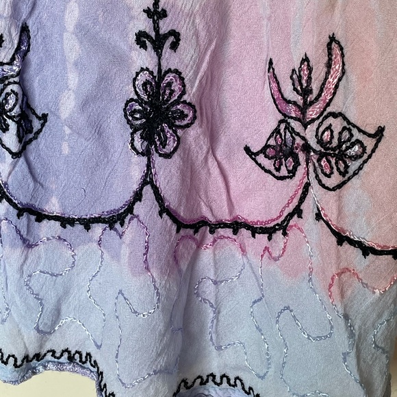 🦩Tie dyed pastel boho sleeveless tank top - Picture 4 of 4